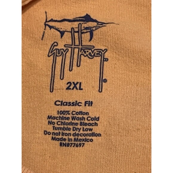 GUY HARVEY Unisex Fish Long Sleeve Classic Fit Sun Protection Fishing SHIRT 2XL - Picture 4 of 6